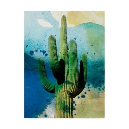 Sisa Jasper 'Cactus Abstract' Canvas Art,14x19